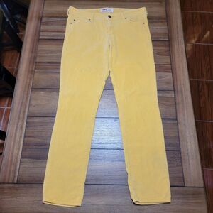 l.e.i. Mustard Yellow Ashley Lowrise Skinny Corduroy Pants - Junior 11 Regular